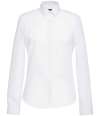 BK135 2270 Brook Taverner Ladies Selene Long Sleeve Poplin Shirt White colour image